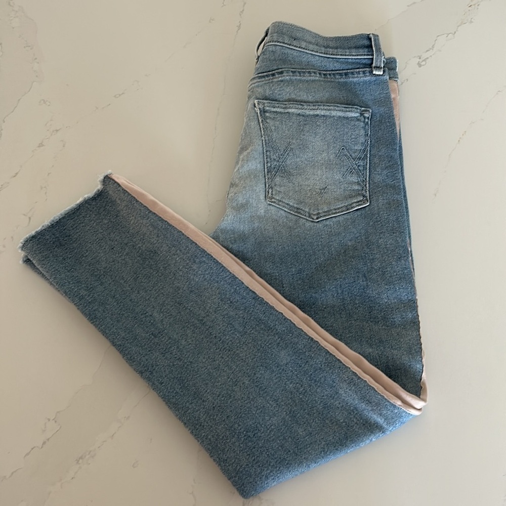 McGuire Denim Vintage Slim Tuxedo Stripe Jeans Light Wash Size 29